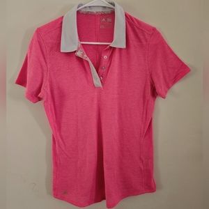 Adidas Breathable Golf Shirt with Floral Detail